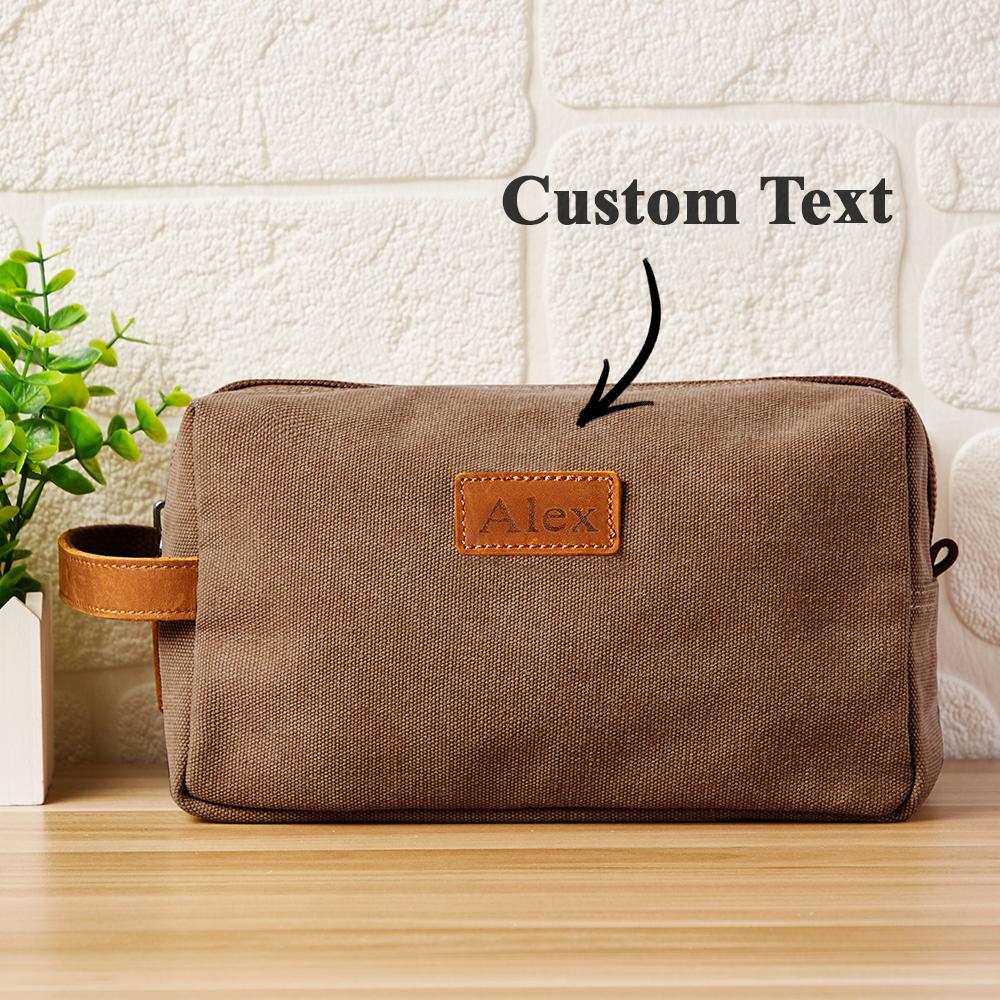 www.personalisedandpretty.com - Personalised Engraved Toiletry Bag 