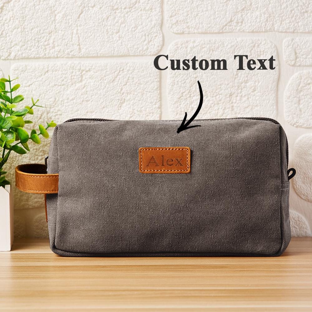 www.personalisedandpretty.com - Personalised Engraved Toiletry Bag 