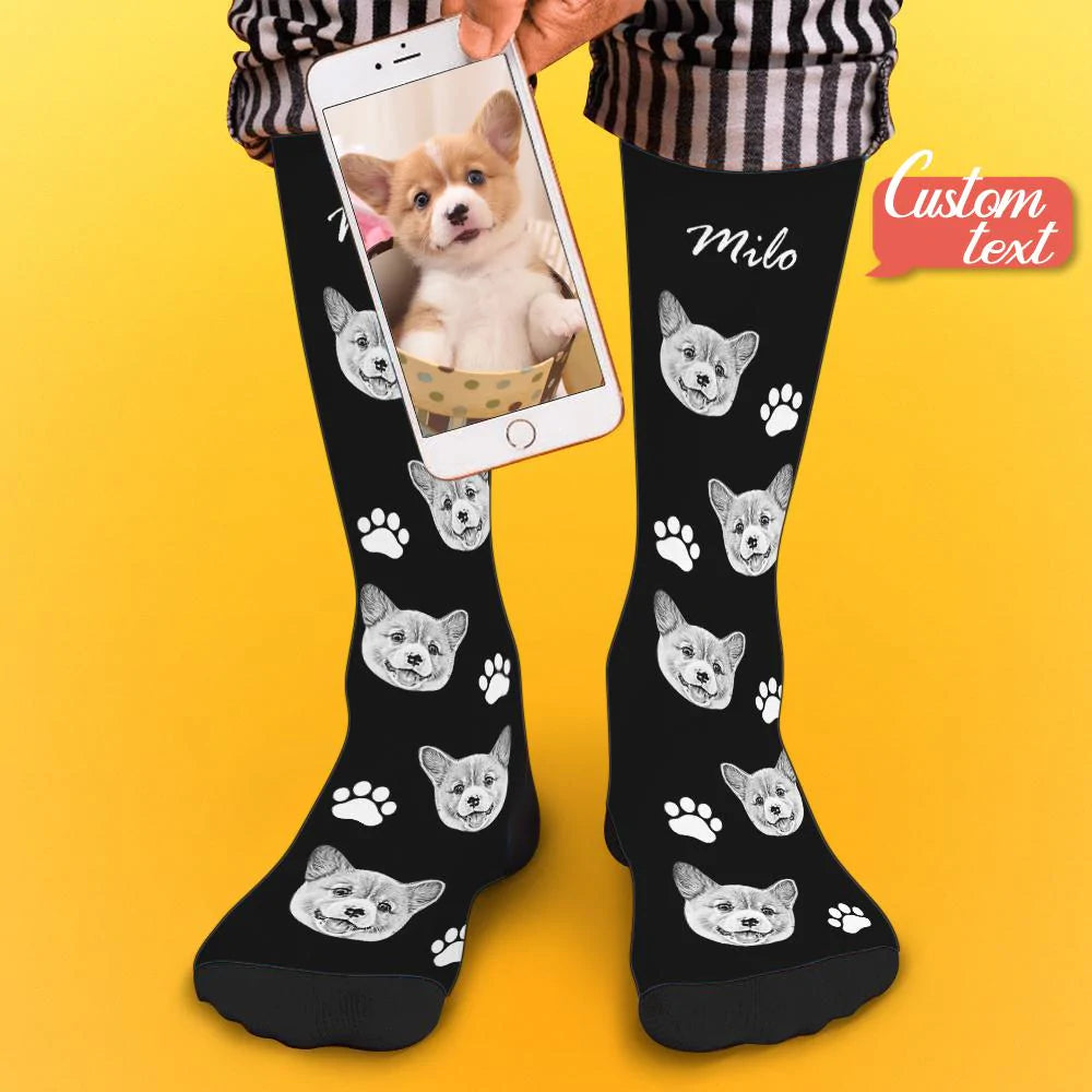 Head on over to www.personalisedandpretty.com and create your own photo upload novelty socks - lots of designs to choose from for all! Photo socks, text socks, fathers day, mothers day, christmas, easter, birthdays, wedding and pet lover.