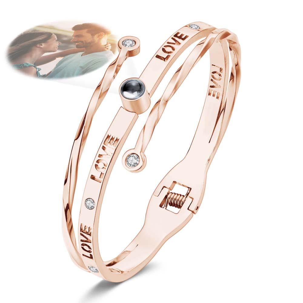 www.personalisedandpretty.com - engraved 'LOVR' bangle - silver  - bracelet / bangle