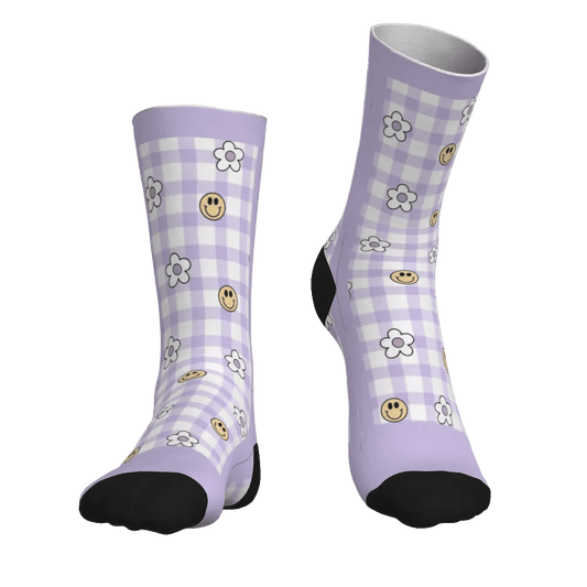 Cozy Edit Matching Socks - 'Daisy & Smiles' - 20% off with the matching PJ's! - PersonalisedandPretty.com