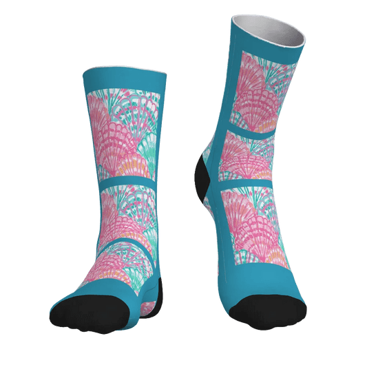 Cozy Edit Matching Socks - 'Sea Shell Design' - 20% off with the matching PJ's! - PersonalisedandPretty.com