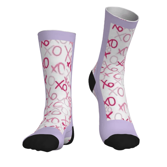 Cozy Edit Matching Socks - 'XOXO Design' - 20% off with the matching PJ's! - PersonalisedandPretty.com