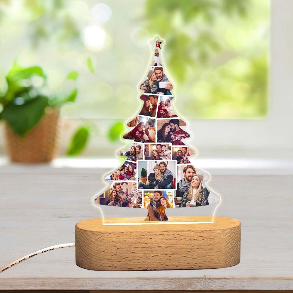 Custom Christmas Tree Photo Light Home Decor - PersonalisedandPretty.com