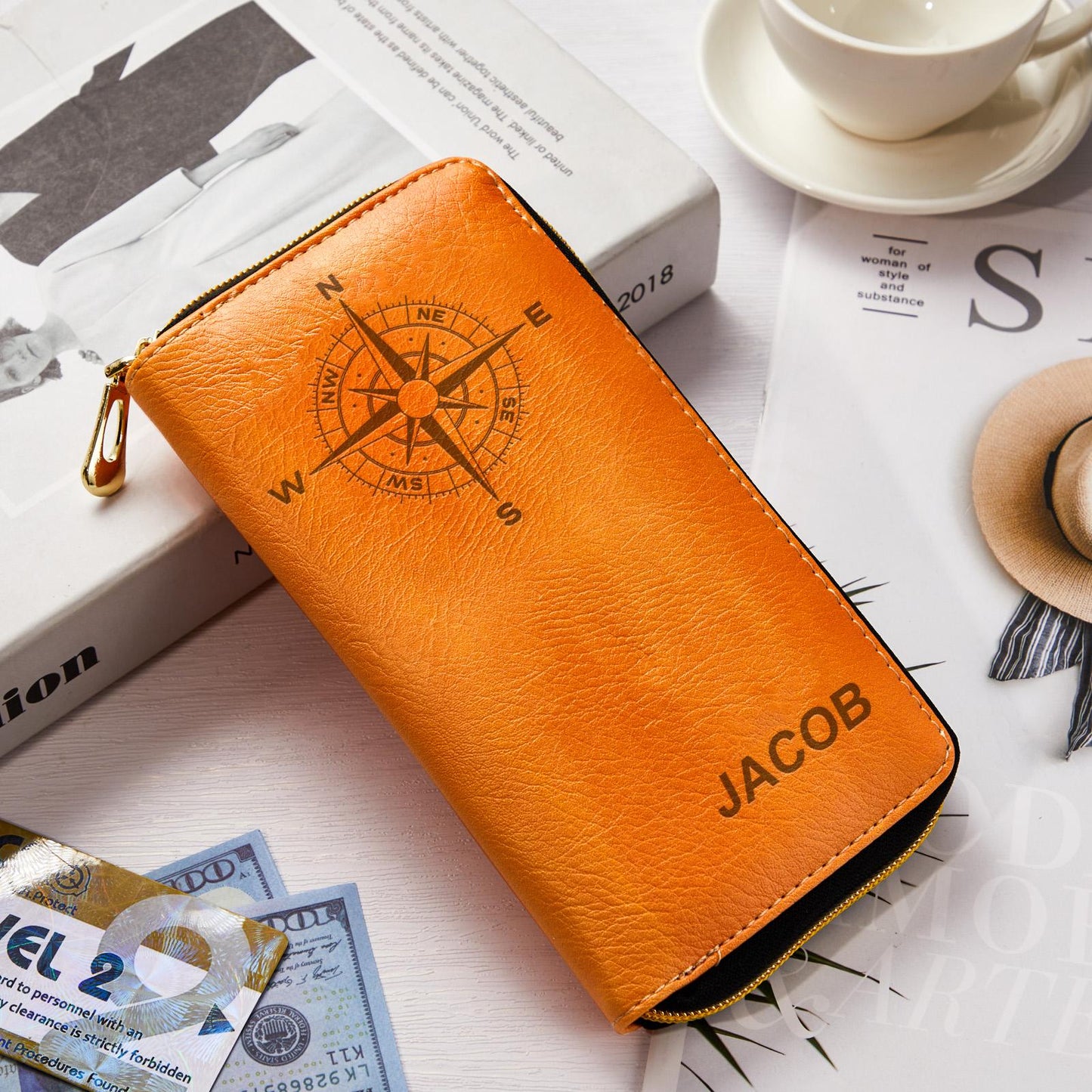 Custom Engraved Passport Cover - PersonalisedandPretty.com