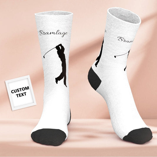 Custom Engraved Socks Golf Sport Design - PersonalisedandPretty.com