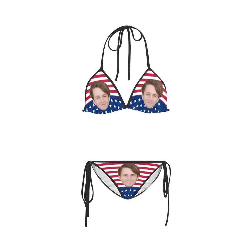 Custom Face Bikini - USA Flag Design - PersonalisedandPretty.com