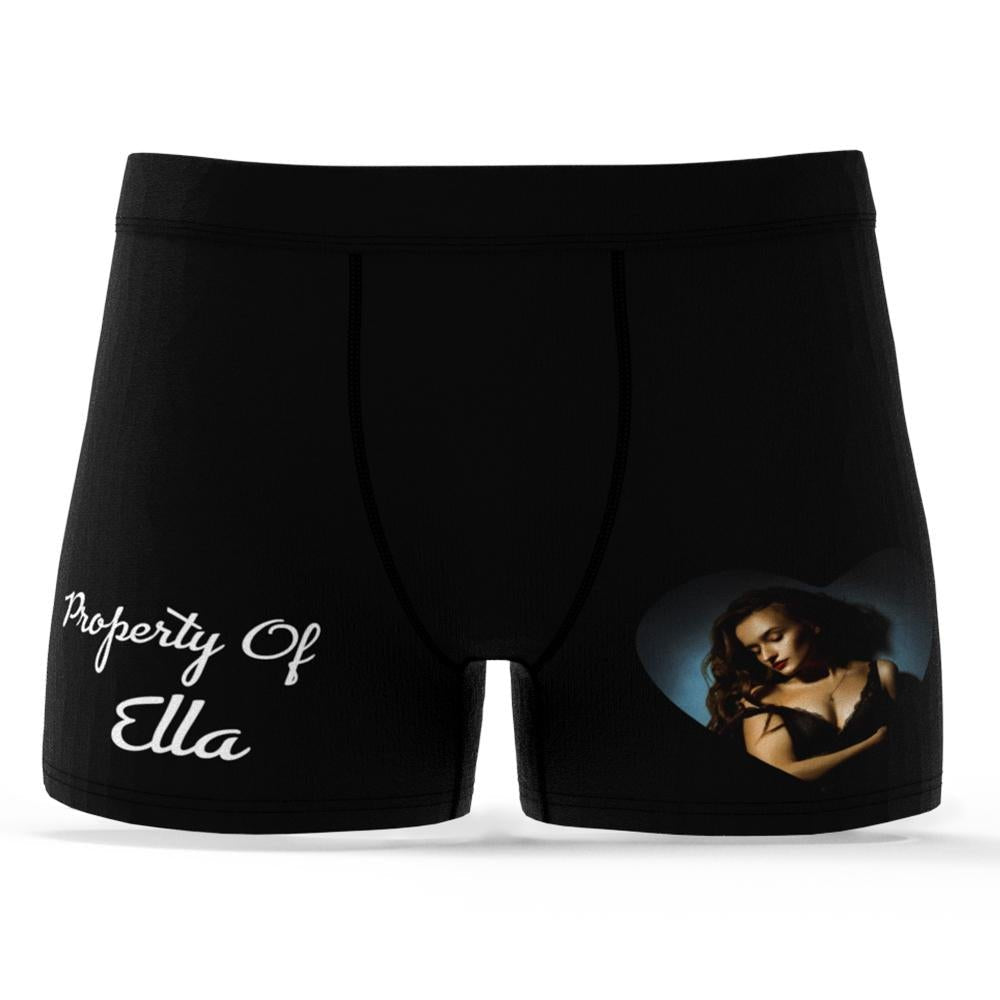 Custom Face Photo Boxer Shorts 'Property of' - PersonalisedandPretty.com