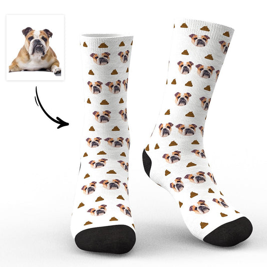 Custom Face Socks Dog Photo Design - PersonalisedandPretty.com