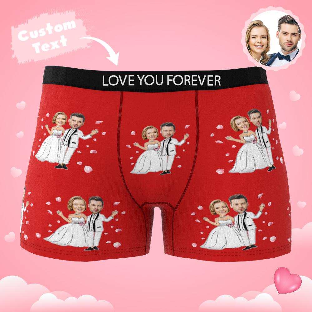 Custom Photo Boxer Double Wedding Underwear 'Interactive' - PersonalisedandPretty.com