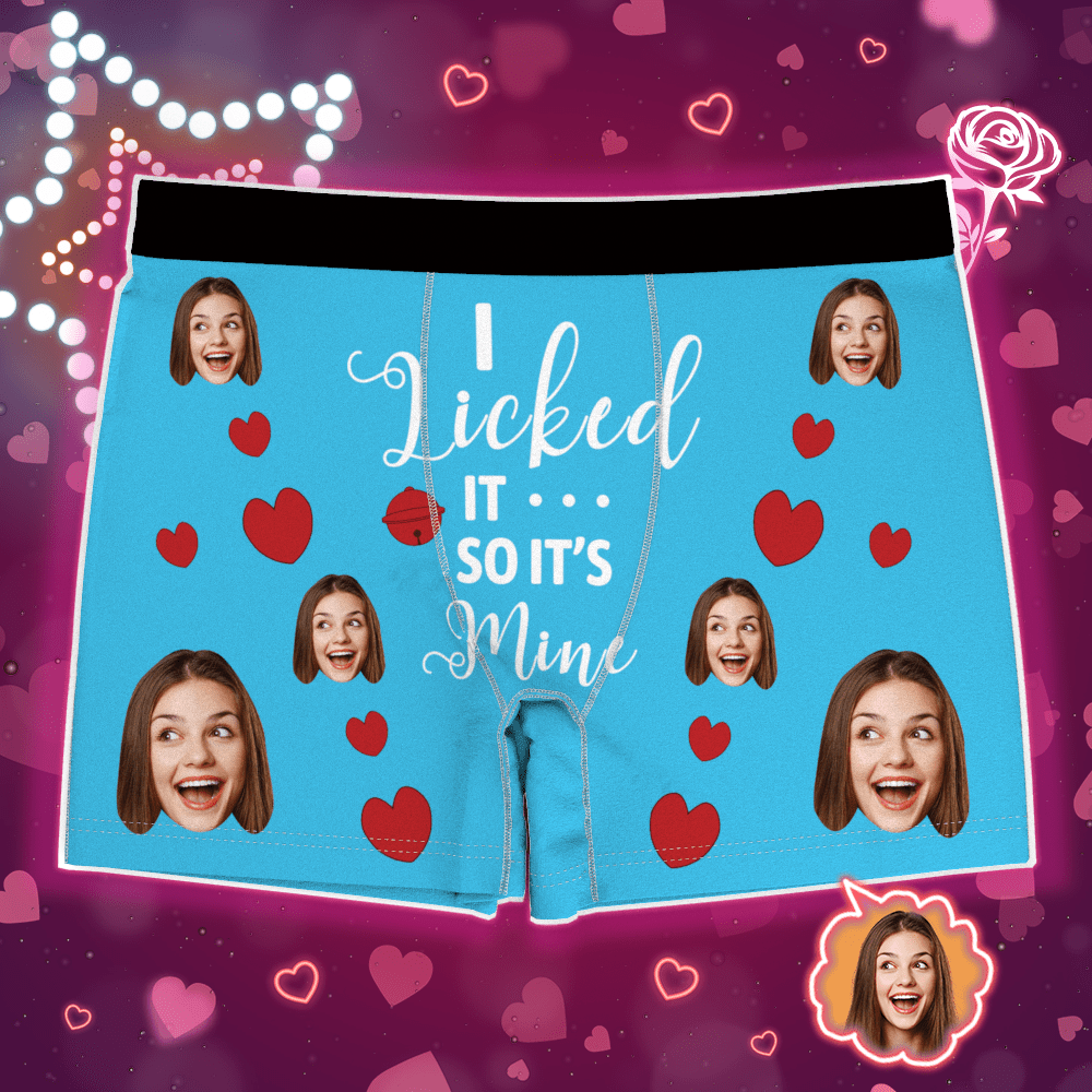 Custom Photo Boxer, 'I Licked it - Interactive' - PersonalisedandPretty.com