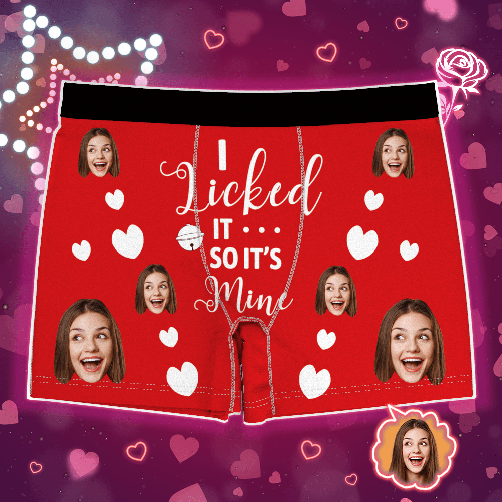 Custom Photo Boxer, 'I Licked it - Interactive' - PersonalisedandPretty.com