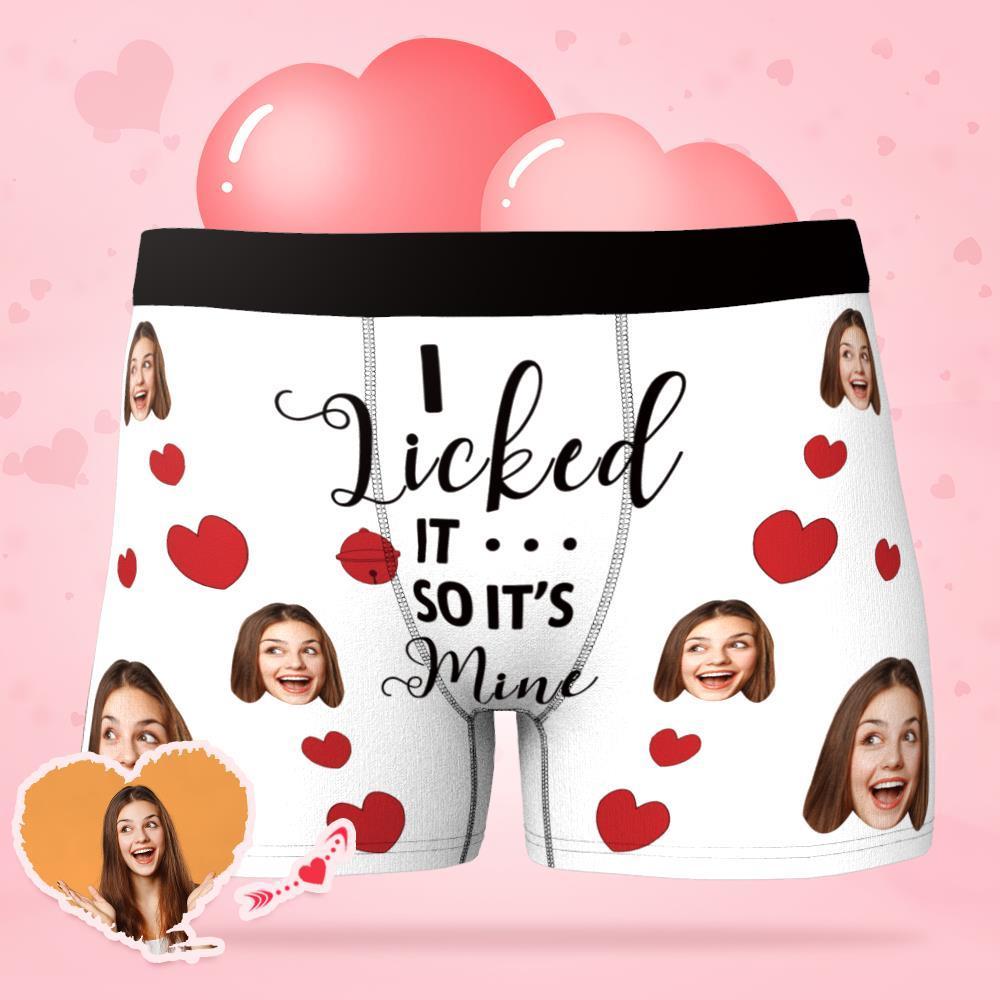 Custom Photo Boxer, 'I Licked it - Interactive' - PersonalisedandPretty.com