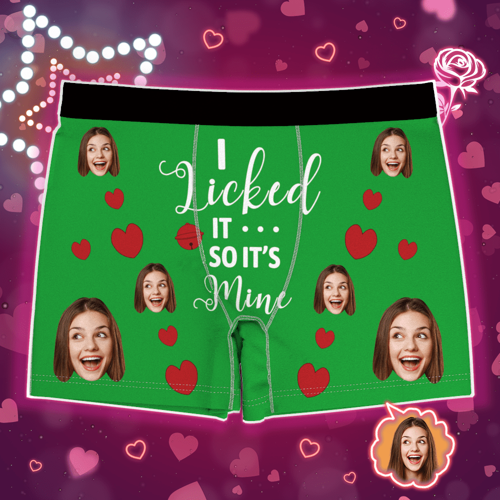 Custom Photo Boxer, 'I Licked it - Interactive' - PersonalisedandPretty.com