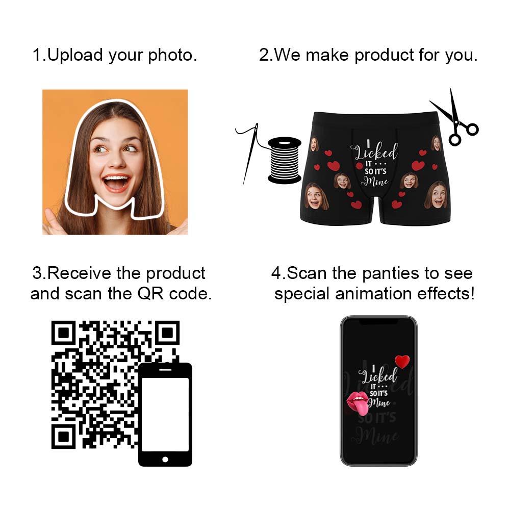 Custom Photo Boxer, 'I Licked it - Interactive' - PersonalisedandPretty.com