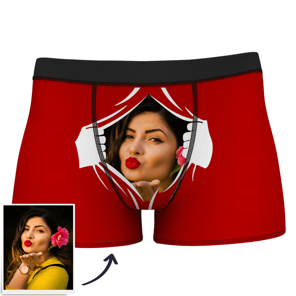 Custom Photo Boxer Shorts 'Rip Open' - PersonalisedandPretty.com