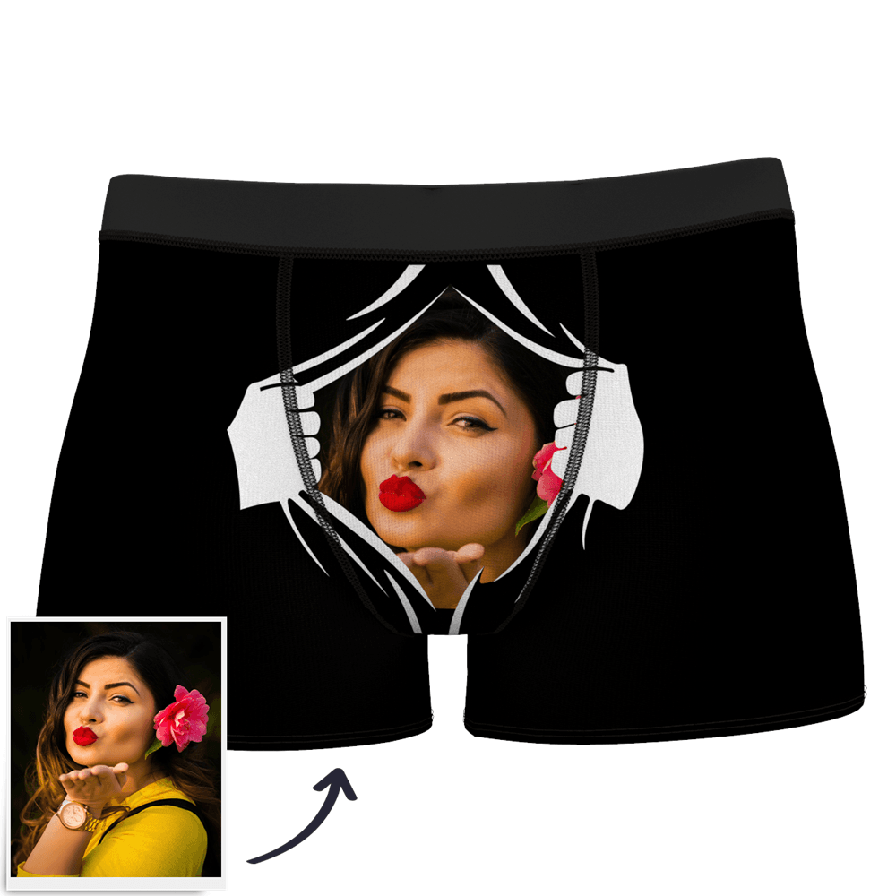 Custom Photo Boxer Shorts 'Rip Open' - PersonalisedandPretty.com