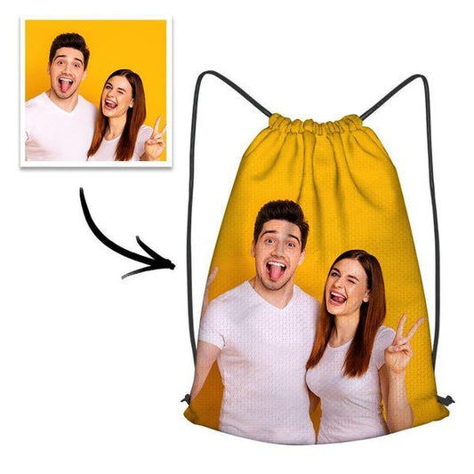 Customised Photo Drawstring Bag - PersonalisedandPretty.com