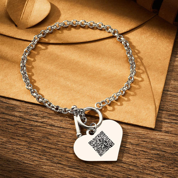 www.personalisedandpretty.com - personalised engraved bangle - silver  - photo bracelet 