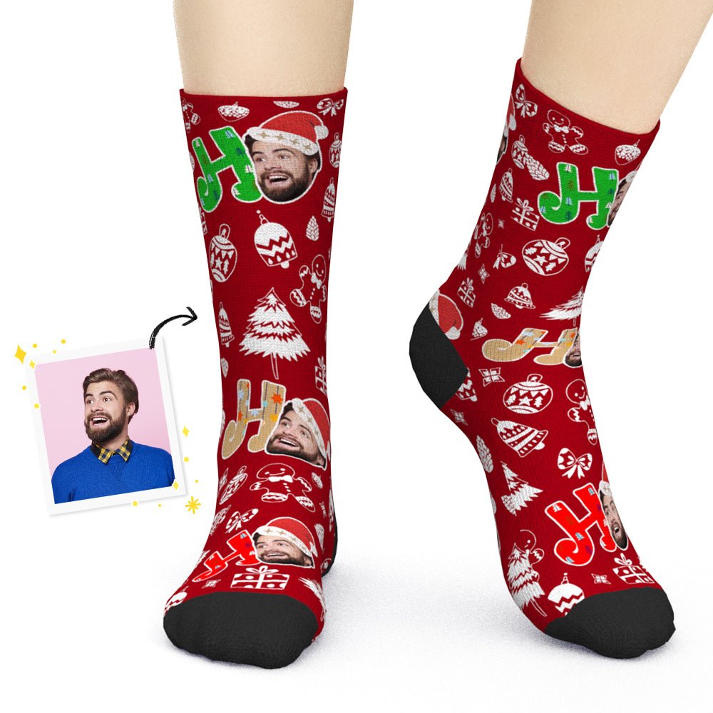 Personalised Face Christmas Socks for Adults and Kids - 3 Colors - PersonalisedandPretty.com