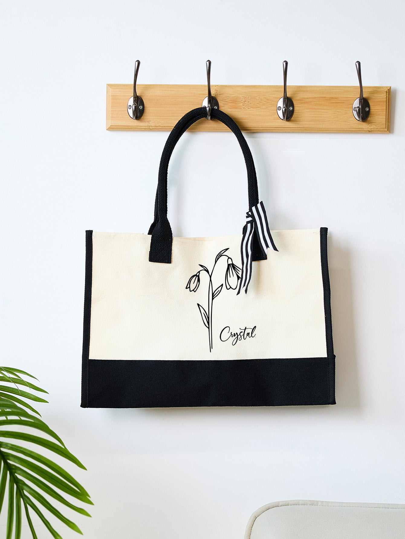 Personalised Name Canvas Tote Bag - PersonalisedandPretty.com