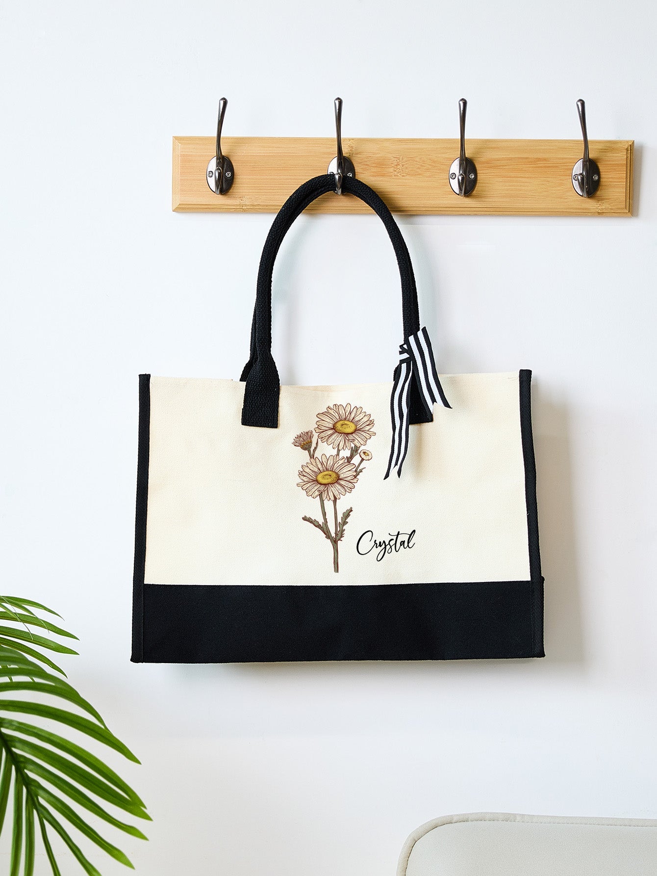 Personalised Name Canvas Tote Bag - PersonalisedandPretty.com