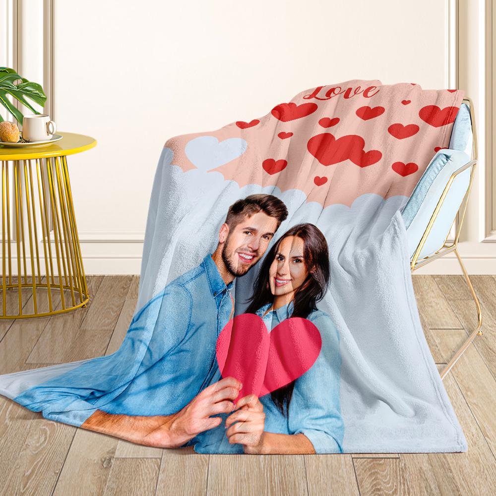 Personalised Photo Couple Blanket - PersonalisedandPretty.com